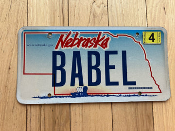 2011 Nebraska Vanity License Plate