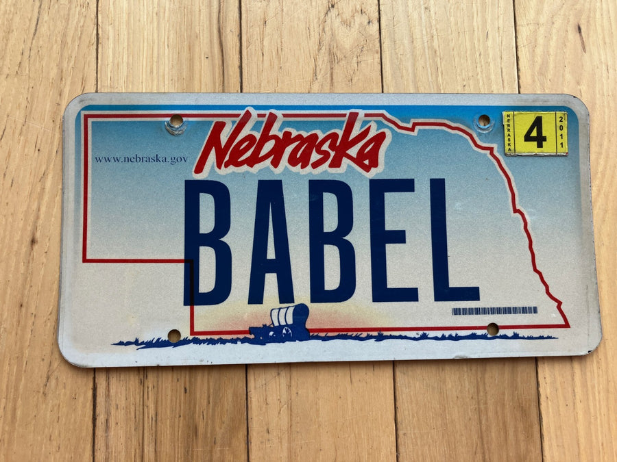 2011 Nebraska Vanity License Plate