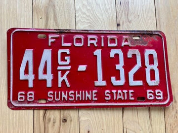 1969 Florida License Plate