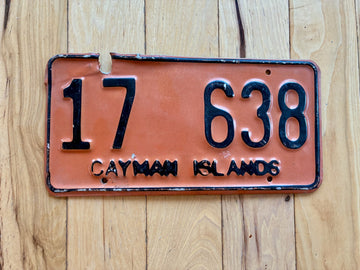 1975 Base Cayman Islands License Plate