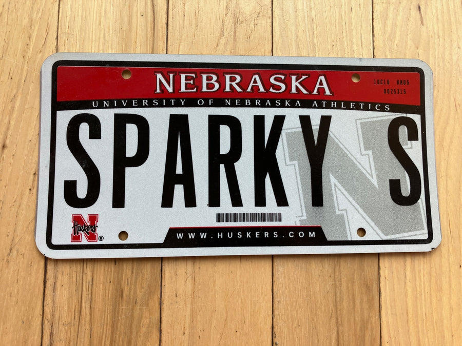 2005 University of Nebraska Vanity License Plate - SPARKY S