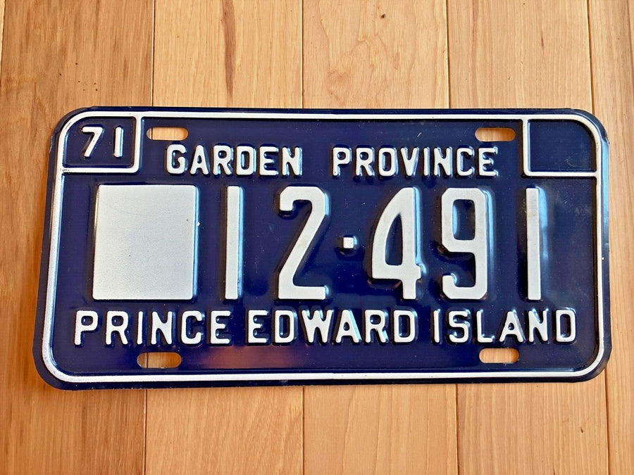 1971 Prince Edward Island License Plate