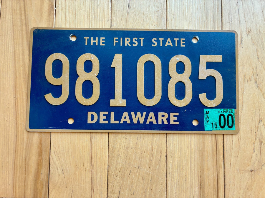 2000 Delaware License Plate - Riveted Type – RusticPlates