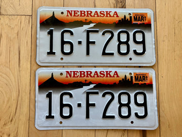 Pair of 1997 Nebraska License Plates