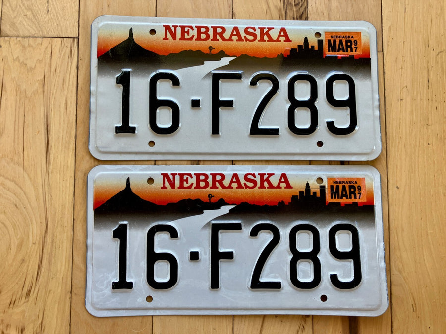 Pair of 1997 Nebraska License Plates