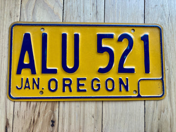 1974 Base Oregon License Plate
