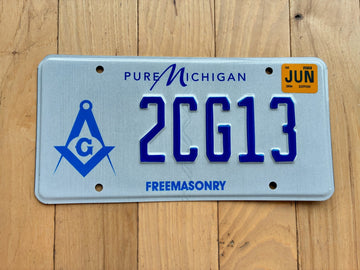 2014 Michigan Freemasonry License Plate