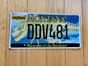 2002 Montana Museum of the Rockies License Plate