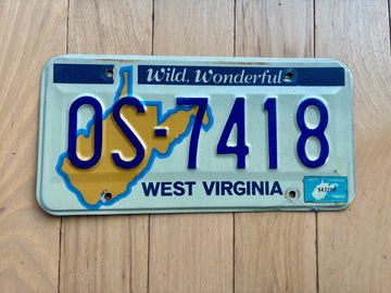 1980 West Virginia License Plate