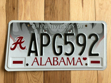 University of Alabama License Plate