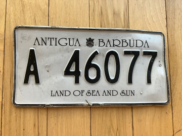 2000 Antigua & Barbuda Passenger License Plate