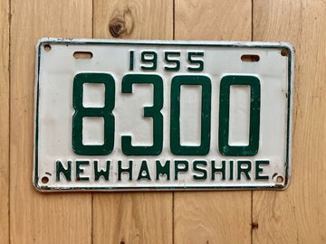 1955 New Hampshire License Plate