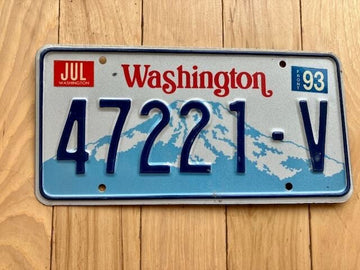 1993 Washington State Truck License Plate (Check With DOL First For YOM)