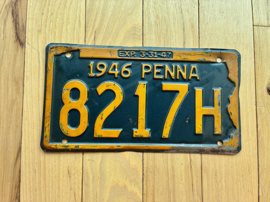 1946 1947 Pennsylvania License Plate