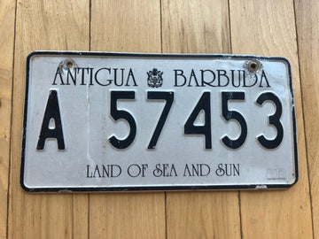 2000 Antigua & Barbuda Passenger License Plate