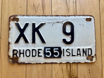 1955 Rhode Island License Plate