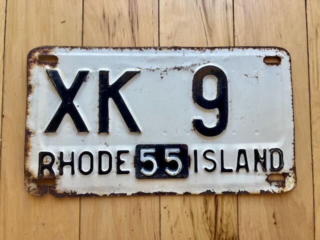 1955 Rhode Island License Plate