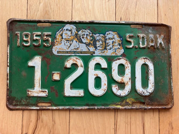 1955 South Dakota License Plate
