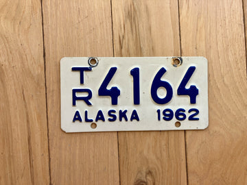 1962 Alaska Trailer License Plate