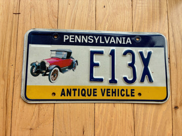 2005 Pennsylvania Antique Vehicle License Plate