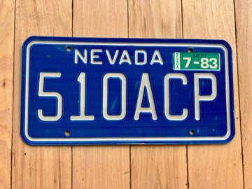 1983 Nevada License Plate