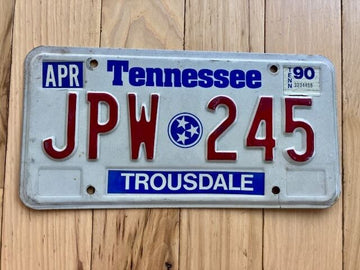 1989 Base Tennessee License Plate