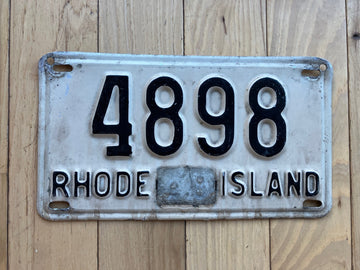 1948 Rhode Island License Plate