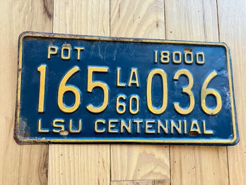 1960 Louisiana License Plate