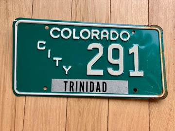 1983 to 1994 Base Colorado City License Plate