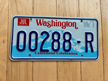 1987 Base Washington State Truck License Plate - Check With DOL First For YOM