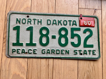 1960 North Dakota License Plate
