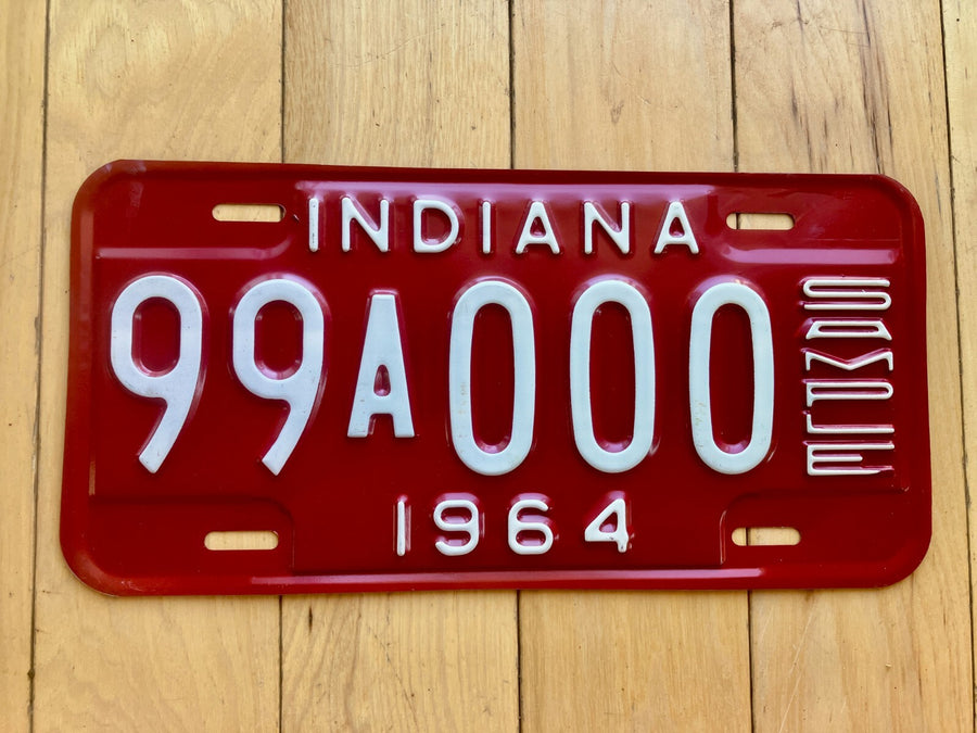 1964 Indiana Sample License Plate