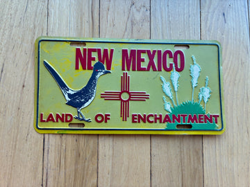 Vintage New Mexico Land of Enchantment Booster License Plate