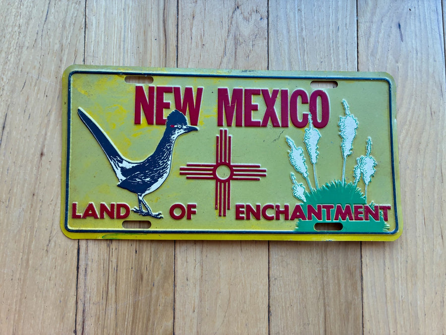 Vintage New Mexico Land of Enchantment Booster License Plate