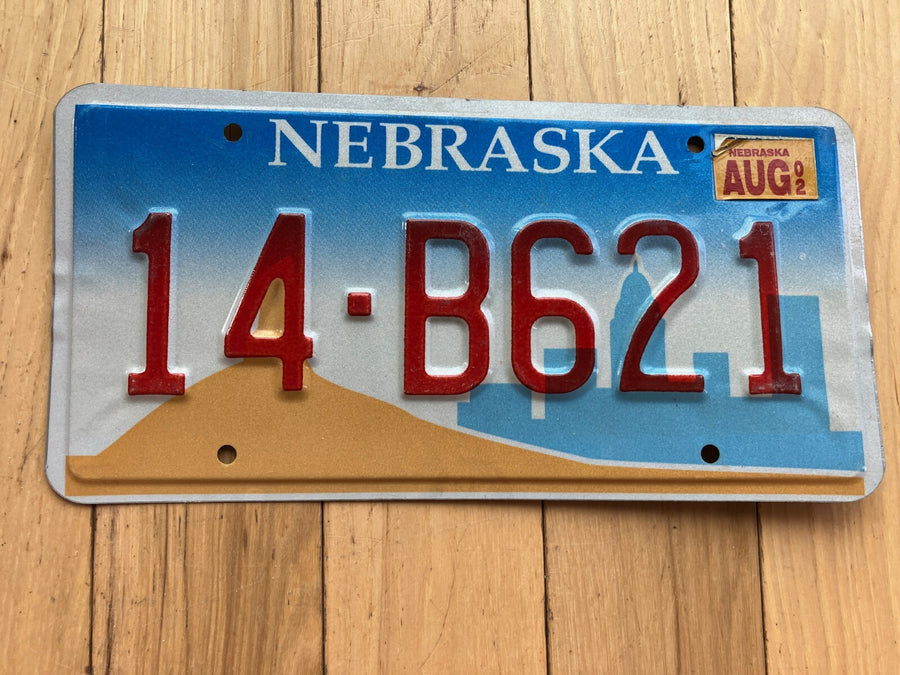 2002 Nebraska License Plate