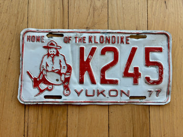 1977 Yukon License Plate