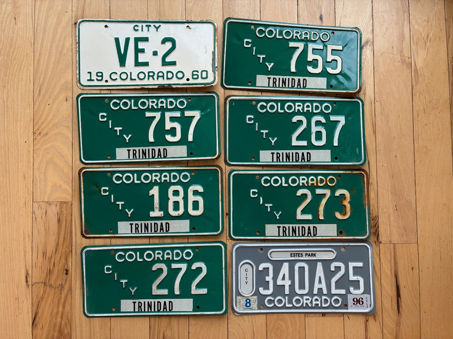8 Colorado City License Plates From 1980's/ 1990s