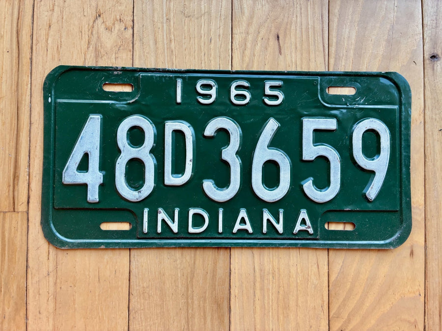 1965 Indiana License Plate