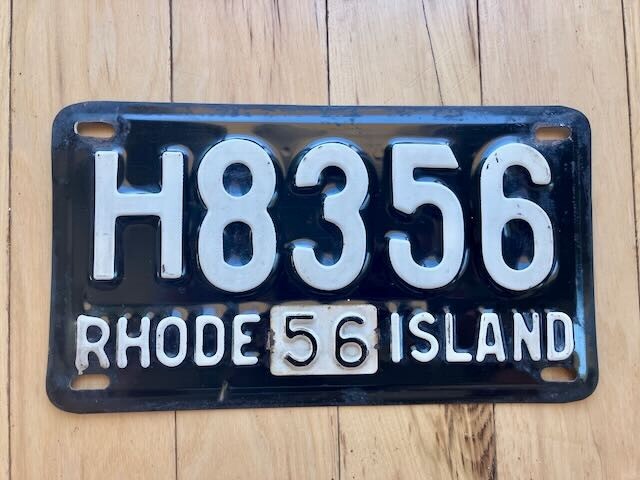 1956 Rhode Island License Plate