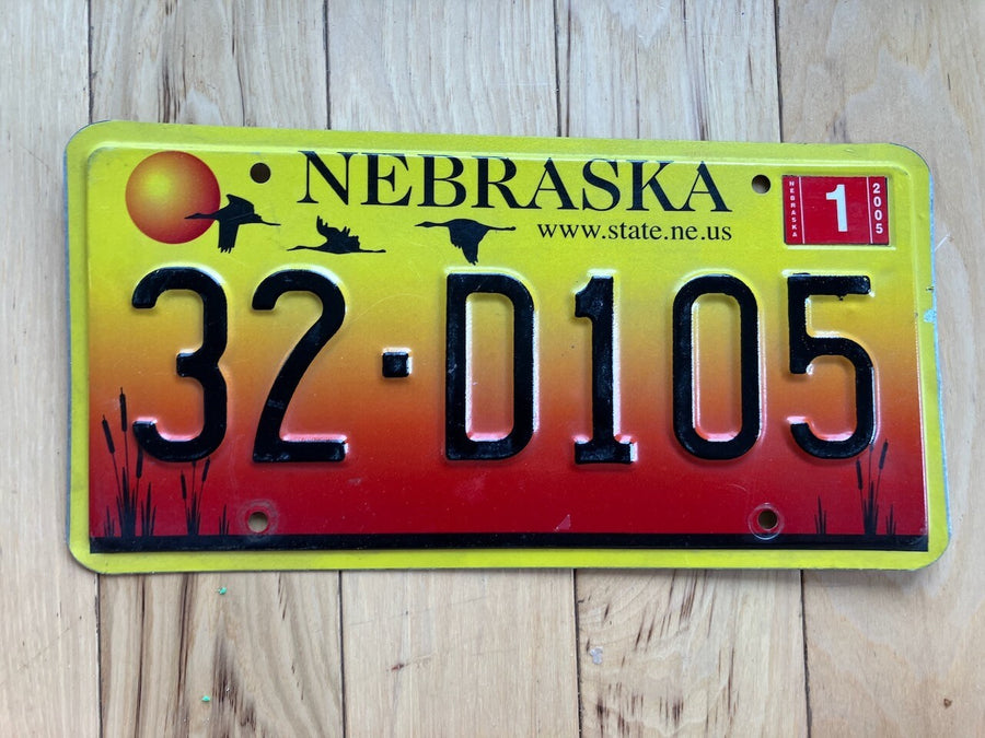 2005 Nebraska License Plate