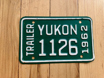 1962 Yukon Trailer License Plate