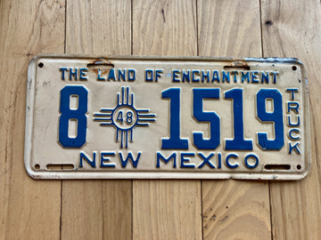 1948 New Mexico Truck License Plate