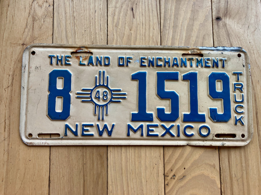1948 New Mexico Truck License Plate