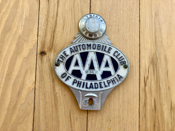 AAA The Automobile Club of Philadelphia License Plate Topper / Physician Member