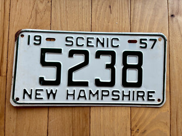 1957 New Hampshire License Plate