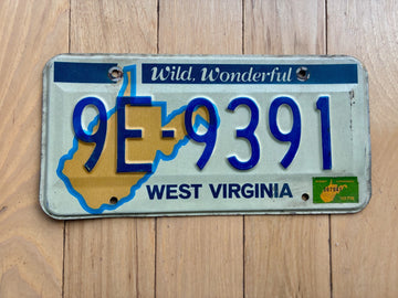 1978 West Virginia License Plate
