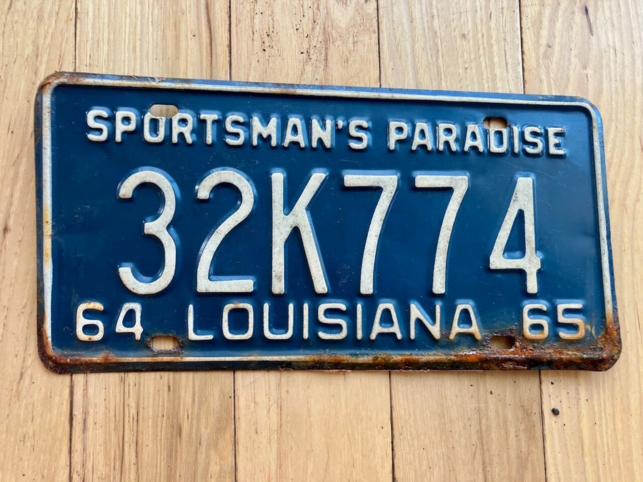 1964/ 1965 Louisiana License Plate