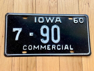 1960 Iowa Commercial License Plate