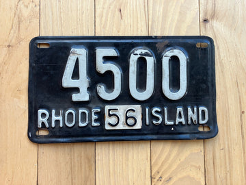 1956 Rhode Island License Plate