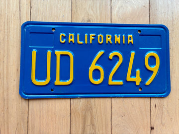 1976 California Trailer License Plate